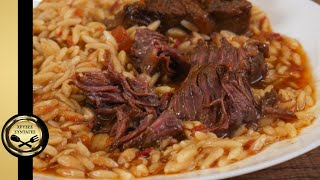 Delicious greek beef and orzo! GOLDEN RECIPES