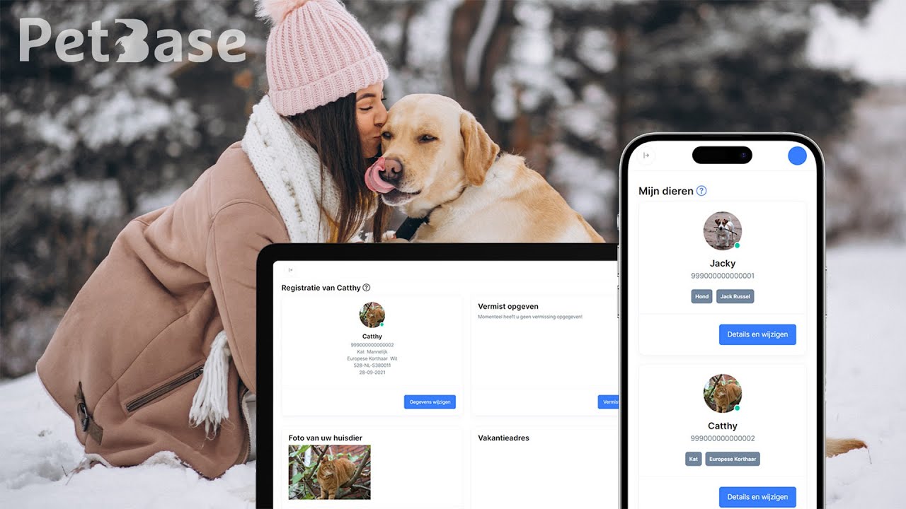Je Account Bij PetBase | Het Wijzigen Van De Gegevens | Huisdier ...