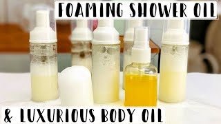 How to Make Luxurious Foaming Shower Oil + Body Oil