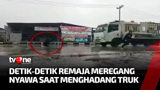 Hadang Truk Saat Melintas, Remaja Meregang Nyawa Korban Konten | AKIP tvOne