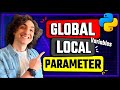 Python Parameters vs Global vs Local Variables (Visual Explanation) | #Python Course 41