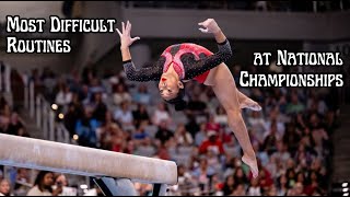 Most Difficult Routines Performed at 2024 US Gymnastics National Championships