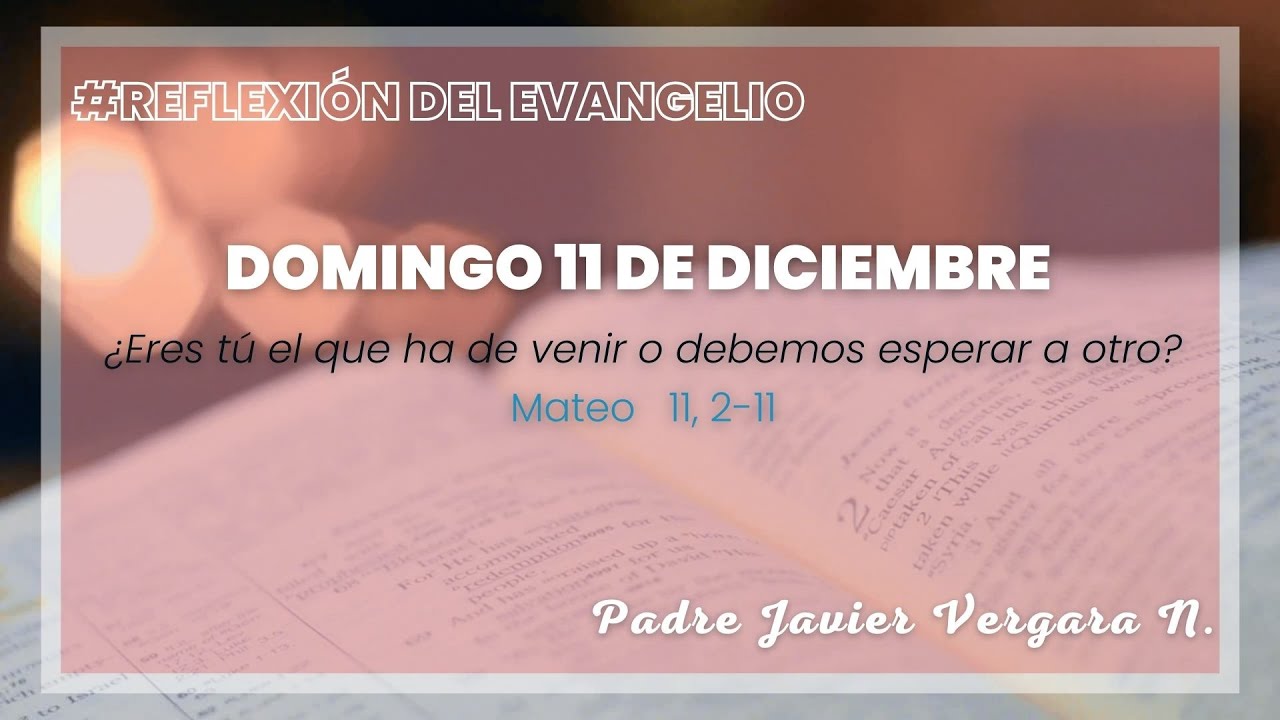 Reflexión Del Evangelio, Domingo Tercero De Adviento, 11 De Diciembre ...