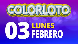 Resultado de ColorLoto del Lunes 3 de Febrero de 2025  Ganador 😱🤑💰💵