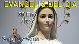 Evangelio Del Dia Hoy - Sabado 25 Enero 2025- Sangre y Agua