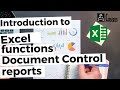 Useful Excel functions for Document Control Reports - Tutorial