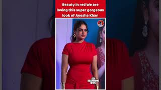 Beauty in red We are loving this super gorgeous look of Ayesha Khan #shorts #bollywoodqueen