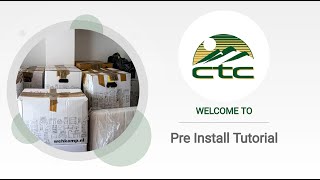 Pre Install Tutorial