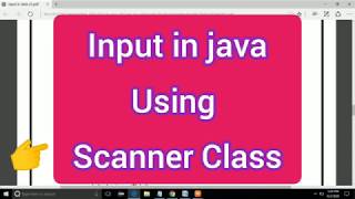 input in java using Scanner class & using command line argument (Java Programming:-18)