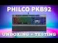 PHILCO PKB92 RGB MECHANICAL GAMING KEYBOARD - UNBOXING & TESTING - 6499 ONLY