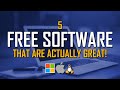 5 Free Software That Are Actually Great! (2024 Update)