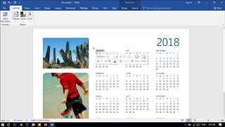 ການສ້າງປະຕິທິນດ້ວຍ Microsoft office 2013-2016