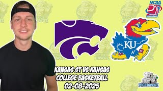 Kansas vs Kansas State 2/8/25 Free College Basketball Picks and Predictions | NCAAB Pick