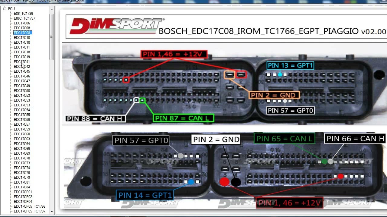 Free Download EGPT Pinout Tool For Bosch ECU Connections , 43% OFF