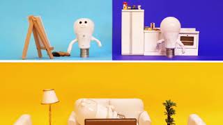 GE Lighting HD Campaign Video - Stop Motion Animation, Reveal, Relax, Refresh
