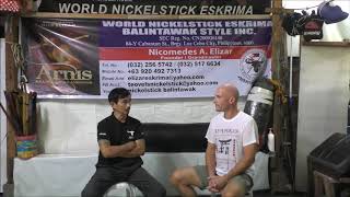 Nickelstick Balintawak Eskrima - Interview with GGM Nick Elizar, Cebu 2019