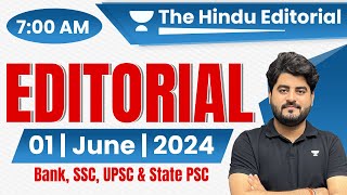 The Hindu Editorial Analysis | 1 June 2024 | Editorial By Vishal Sir | Vocab, Grammar, Reading