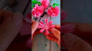 how to make flower bouquet with paper | paper art and craft | DIY art and craft