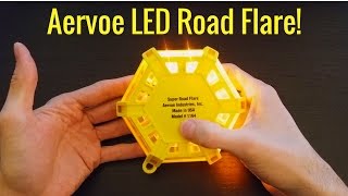 ​⚡​💡​🔋​ Aervoe Rechargeable LED Road Flare! | #1164 (Blue/Yellow/Red)