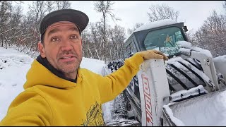 Snow Removal Routine on the Ranch: Skid Steer In Action!