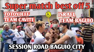 TOTOY JEFF(team cavite) VS ISRAEL (TEAM BAGUIO) April 9 2023  best off 5 super match right hand