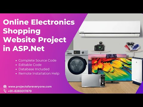 Online Electronics Shopping Website Project - ASP.Net with C#.Net & SQL Server