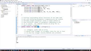 Java Function Overloading And Variable Number Of Parameters