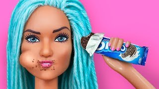 7 DIY Tiny Foods For Barbie That You Can Actually Eat / Clever Barbie Hacks And Crafts