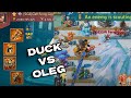 Duck VS Oleg 5 piece Emperor Feng. The Super Bamboozle Part 1. Lords Mobile.