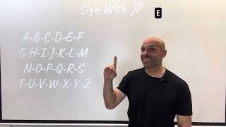 Learn the ASL alphabet - intensive course ￼