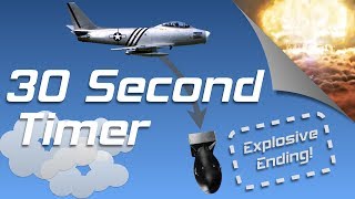 30 sec exploding countdown timer with Jet Plane