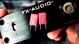 FX-AUDIO- FX-502J の中身を弄ってみた / FX-AUDIO- FX-502J modifying the inside