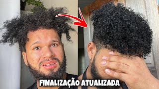 FINALIZAÇÃO ATUALIZADA NO CABELO CRESPO 4A | MOSTREI MINHA ROTINA CAPILAR PÓS RELAXAMENTO 😍