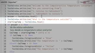 Small Basic Guide: 5. Making a complete program