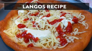 Langos Recipe | How To Make Langos (Fried Dough)