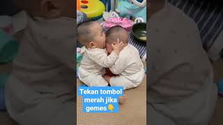 Bayi kembar lucu #funy #bayilucu #baby #bayikembar