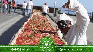 Ginnesin rekordlar kitabına düşən ən uzun pizza | Qoç Ət