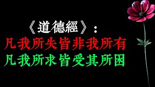 《道德經》：“凡我所失皆非我所有，凡我所求皆受其所困。萬物皆為我所用而非我所屬，君子使物不為物使。”