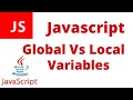 JavaScript Global and Local Variables in Urdu/Hindi