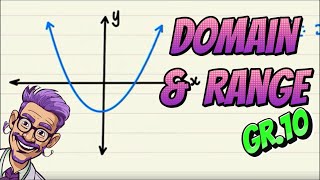 Domain and Range of a Parabola (Grade 10 Mathematics)