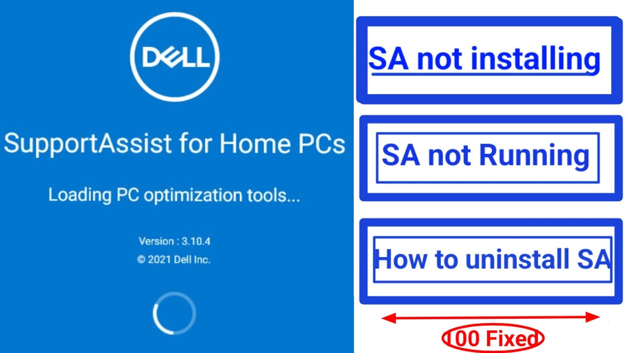 Dell Support Assist Installation Issue || Can't Uninstall ||How To ...