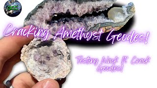 Cracking Amethyst Geodes! | Are these Wack N’ Crack geodes worth it!?