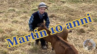 Martin 10 anni,Az.Ag.La Paloma Bianca e La Luna Rossa Dossena Val Brembana (BG)