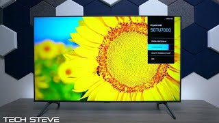 Store Demo On A Samsung TU7000 Television