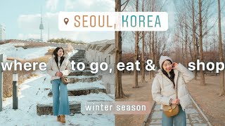 KOREA TRAVEL VLOG 🇰🇷 best places to visit, aesthetic shops, local food & cafes ❄