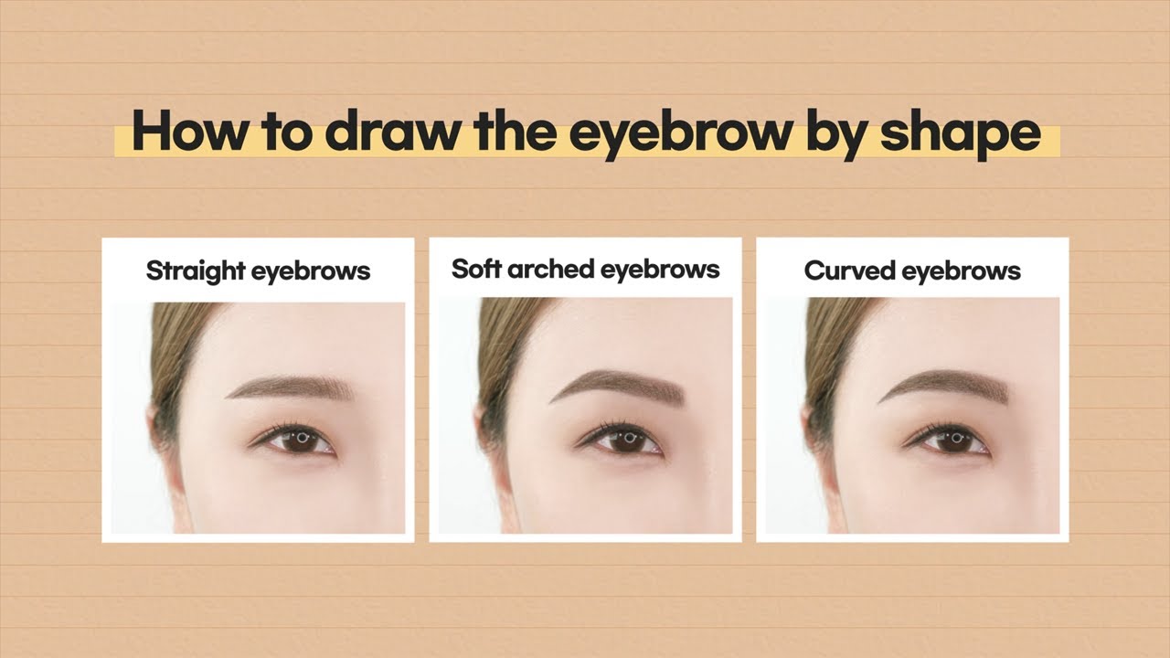 How To Draw Korean Eyebrows
