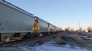 E Martin Street railroad crossing, UP 8972 Manifest, Modale, IA