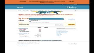 Navigating the UCSD student account