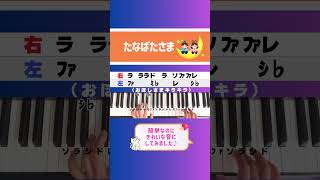 童謡【たなばたさま】簡単伴奏/ #ピアノ初心者 🔰#たなばたさまピアノ #保育曲 #たなばた様