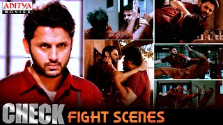 Check Hindi Dubbed Movie Fight Scenes | Nithiin, Rakul Preet, Priya Varrier | Aditya Movies